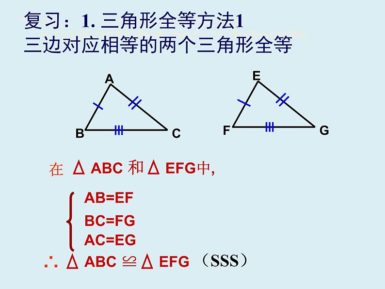 12.2.2三角形全等的判定 SAS  课件 2022—2023学年人教版数学八年级上册01