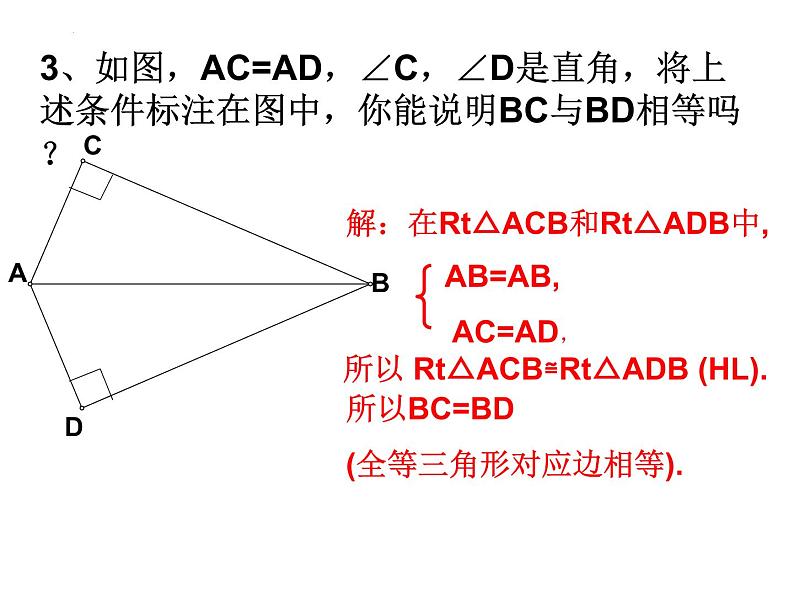 12.2.4  三角形全等的判定    HL 课件 2022—2023学年人教版数学八年级上册06