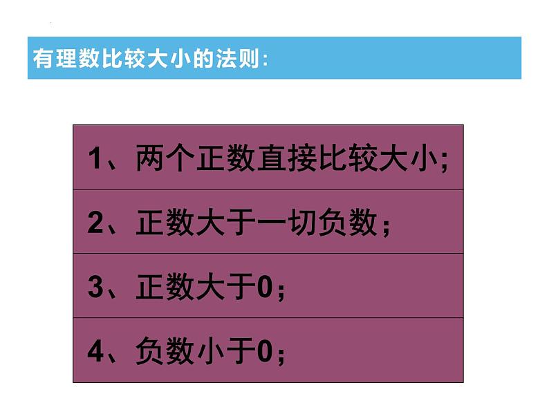 1.2.4 有理数比较大小课件  2022-2023学年人教版数学七年级上册07