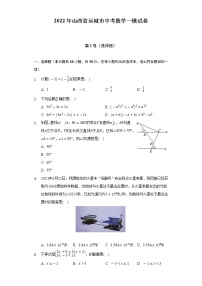 2022年山西省运城市中考数学一模试卷（含解析）