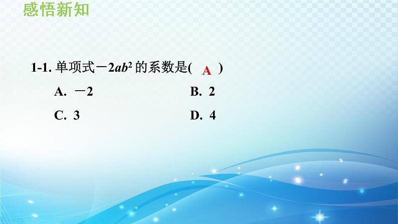 初中数学华师大版七年级上册 3.3 整式 导学课件08