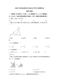 2022年河北省中考数学真题