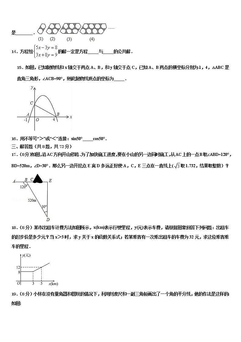 江苏省邗江区市级名校2022年中考数学适应性模拟试题含解析03