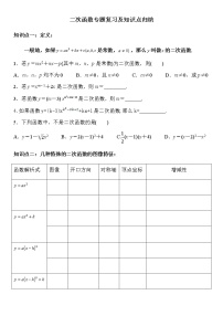 人教版九年级上册第二十二章 二次函数综合与测试当堂检测题