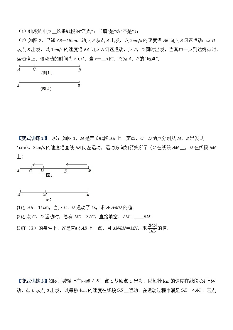 专题08 线段上动点问题的三种考法-【常考压轴题】2022-2023学年七年级数学上册压轴题攻略（人教版）02