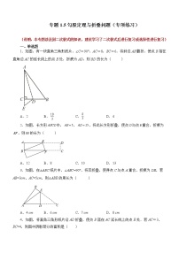 北师大版八年级上册第一章 勾股定理综合与测试课后作业题