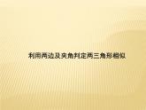 25.4  相似三角形的判定 第2課時(shí)  利用邊角邊及夾角判定兩三角形相似 冀教版九年級數(shù)學(xué)上冊課件