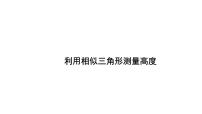 冀教版九年级上册第25章 图形的相似25.3 相似三角形图文ppt课件