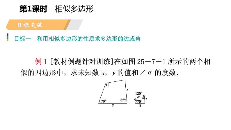 25.7 第1课时 相似多边形 冀教版九年级数学上册导学课件第3页