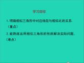 3.4.5 相似三角形的判定与性质 湘教版九年级数学上册课件