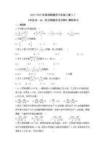 初中数学青岛版八年级上册3.7 可化为一元一次方程的分式方程精品同步练习题