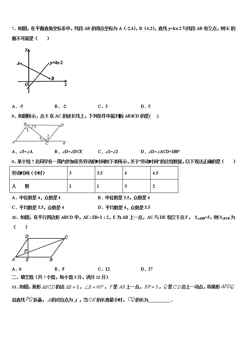 江苏省苏州市昆山市、太仓市2021-2022学年中考数学对点突破模拟试卷含解析02