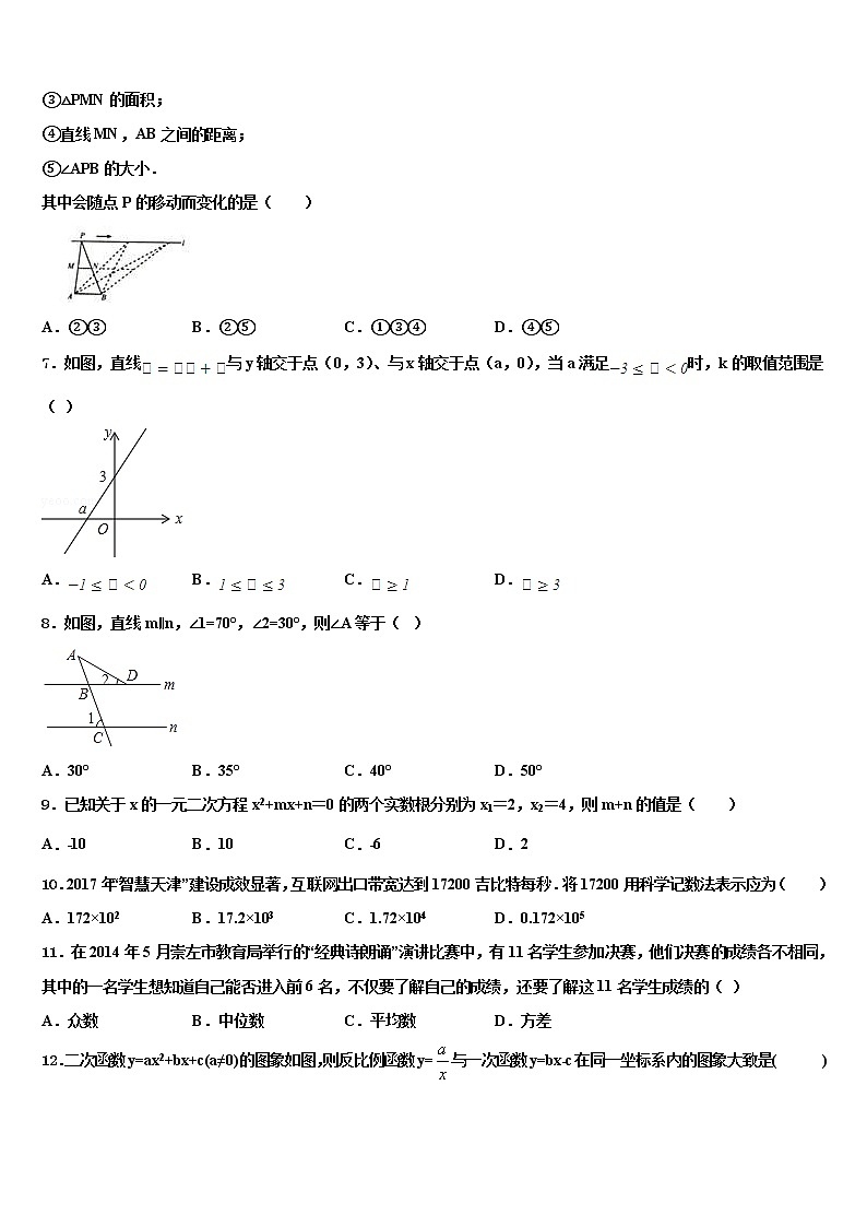江苏省无锡市2021-2022学年中考数学押题卷含解析第2页