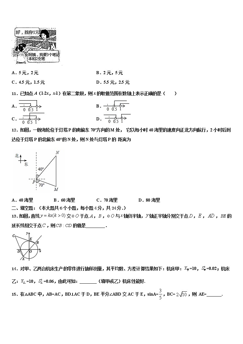 江苏省无锡市江阴市2022年中考数学考前最后一卷含解析第3页