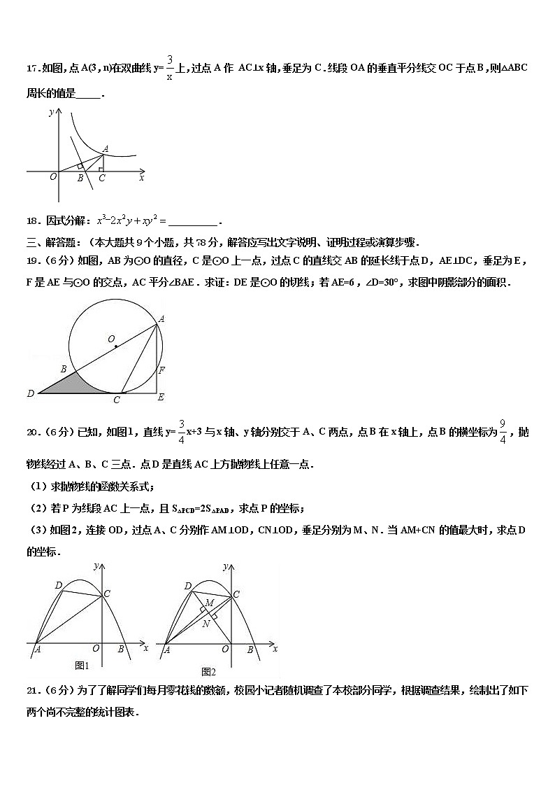 江苏省无锡市江阴市华士片2021-2022学年中考四模数学试题含解析03