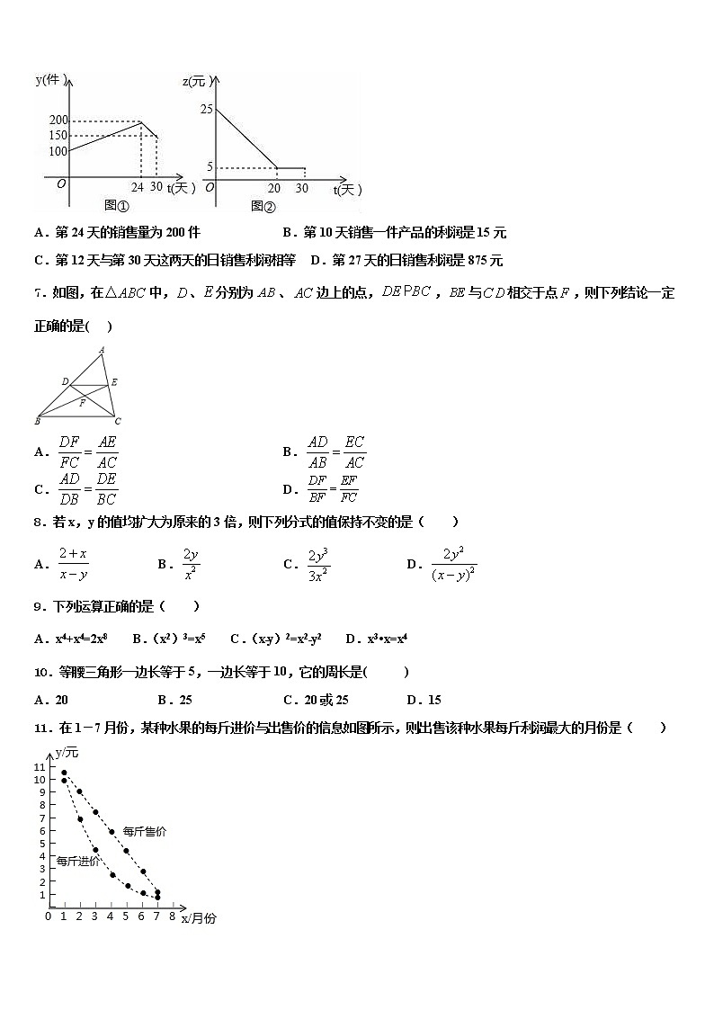 江苏省盐城市大丰2022年中考冲刺卷数学试题含解析02