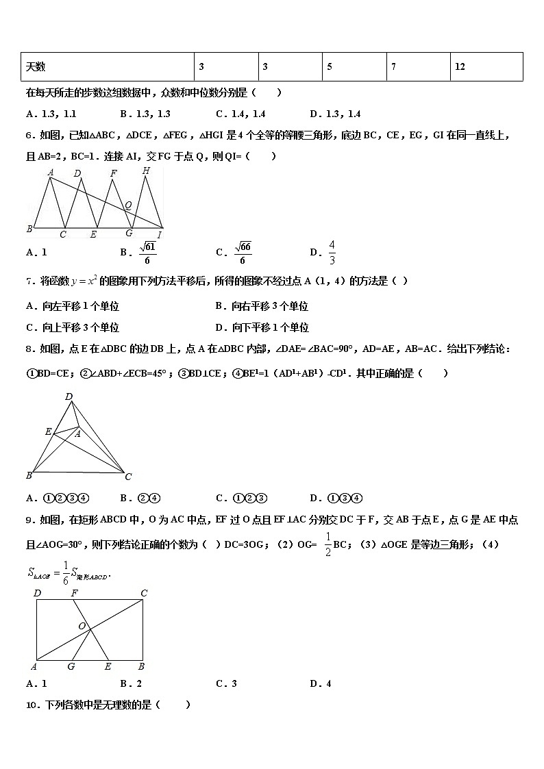 江西省吉安市吉水外国语校2021-2022学年中考数学模拟预测试卷含解析02