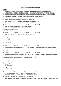 江西省吉安市达标名校2021-2022学年中考数学五模试卷含解析