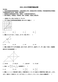 江西省吉安市朝宗实验校2021-2022学年中考数学最后一模试卷含解析