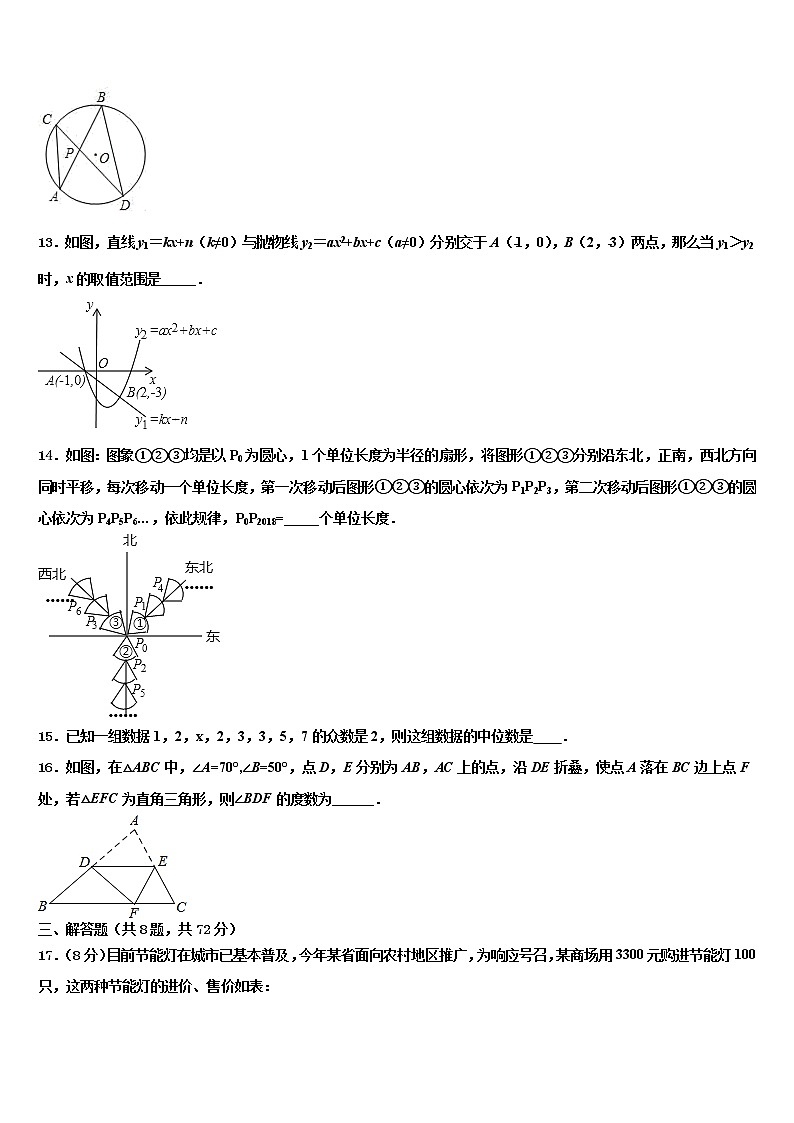 来宾市重点中学2022年中考联考数学试题含解析第3页