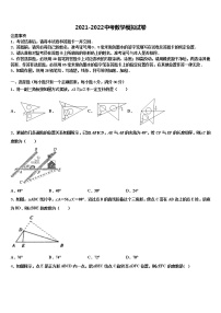 辽宁省鞍山市台安县2021-2022学年中考数学仿真试卷含解析