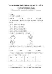 四川省甘孜藏族自治州甘孜藏族自治州教育局2021-2022学年七年级下学期期末数学试题(含答案)