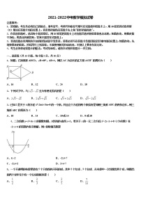 辽宁省辽阳市二中学教育协作团队2021-2022学年中考数学全真模拟试题含解析