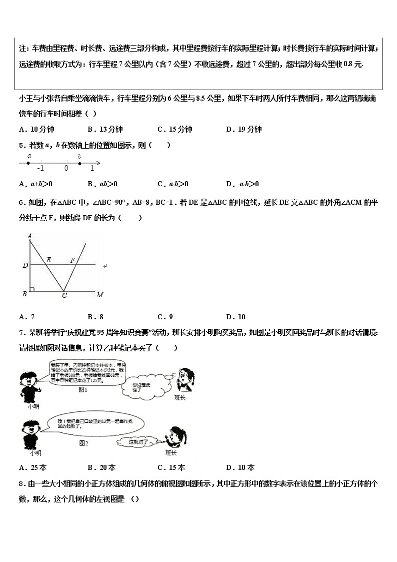辽宁省营口市大石桥市水源镇重点达标名校2022年中考数学考前最后一卷含解析02