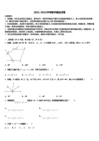 辽宁省铁岭市铁岭县重点名校2021-2022学年中考数学全真模拟试卷含解析