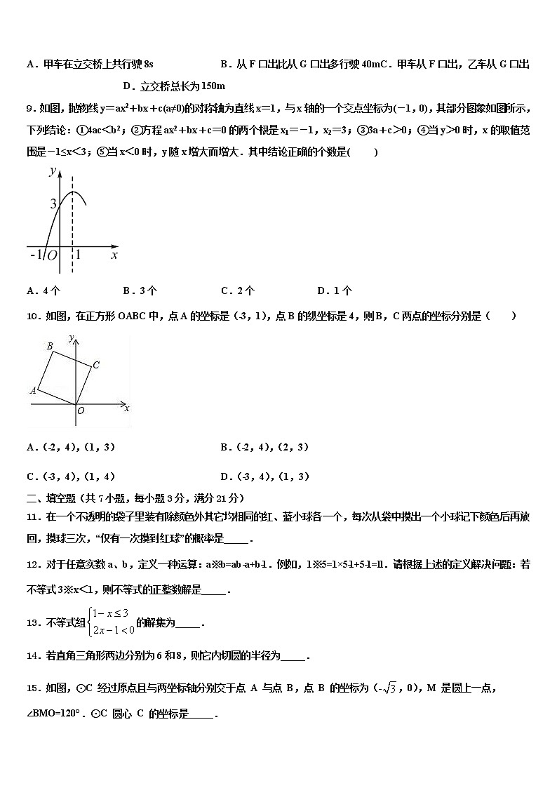 内蒙古赤峰市2021-2022学年中考数学最后冲刺模拟试卷含解析03