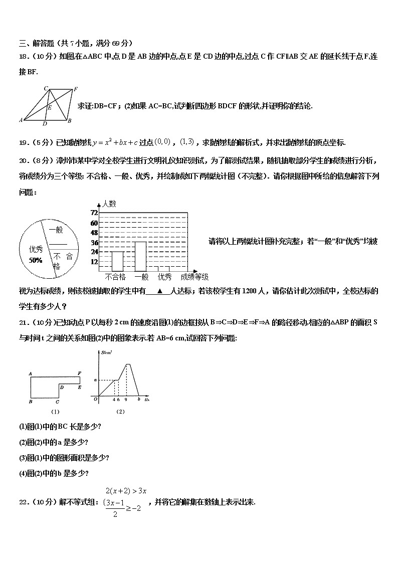 内蒙古杭锦旗2021-2022学年中考数学模试卷含解析第3页