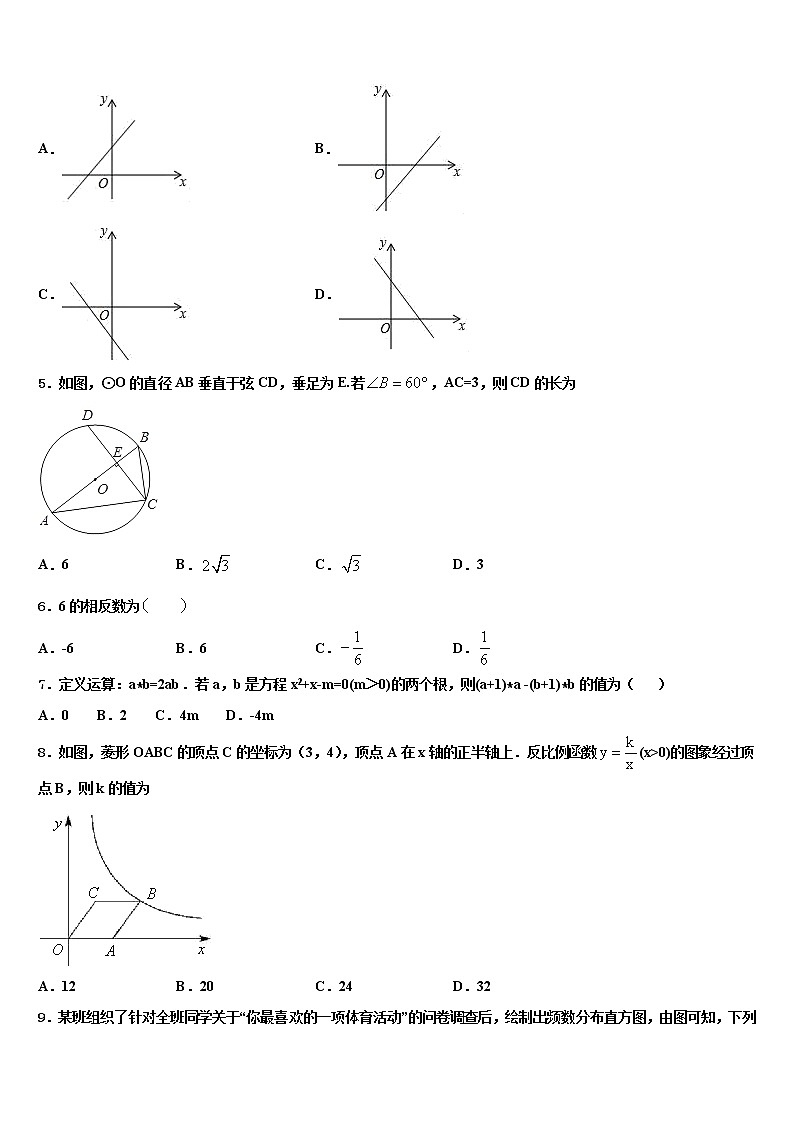 内蒙古呼伦贝尔市根河市阿龙山中学2021-2022学年中考数学最后一模试卷含解析02