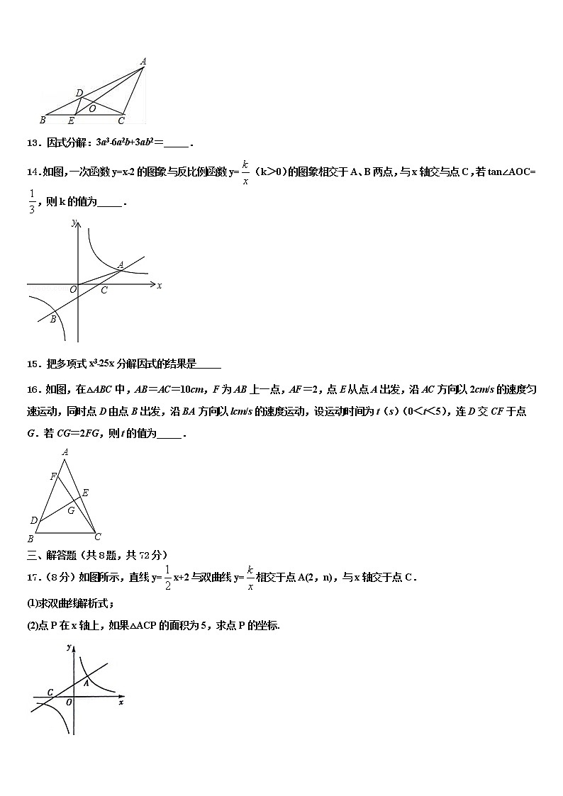 山东省滨州惠民县联考2021-2022学年中考数学最后冲刺浓缩精华卷含解析03
