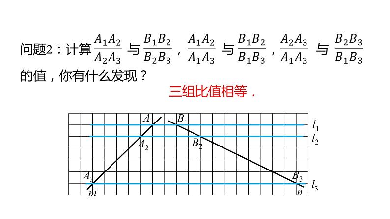 北师大版九年级数学上册课件 4.2　平行线分线段成比例05