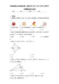 河南省周口市项城市第一初级中学2021-2022学年七年级下学期期末数学试题(含答案)