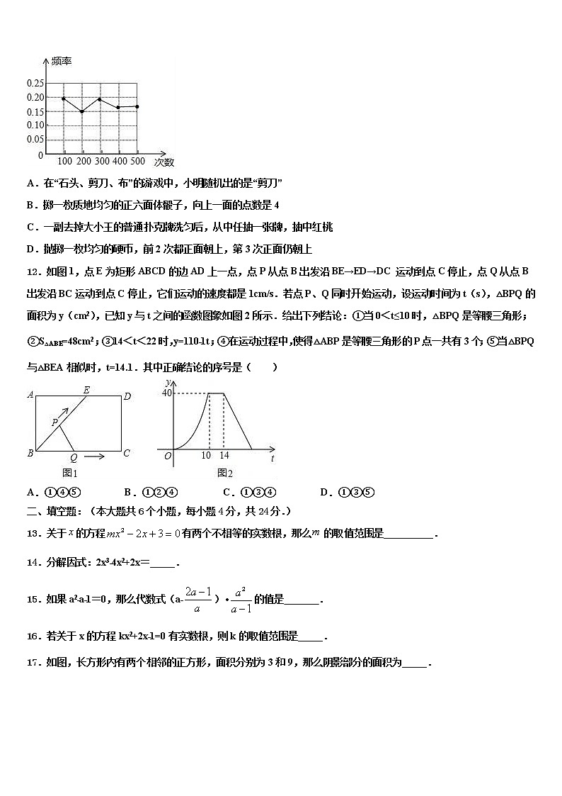 山东省济南市槐荫区重点达标名校2022年中考一模数学试题含解析第3页