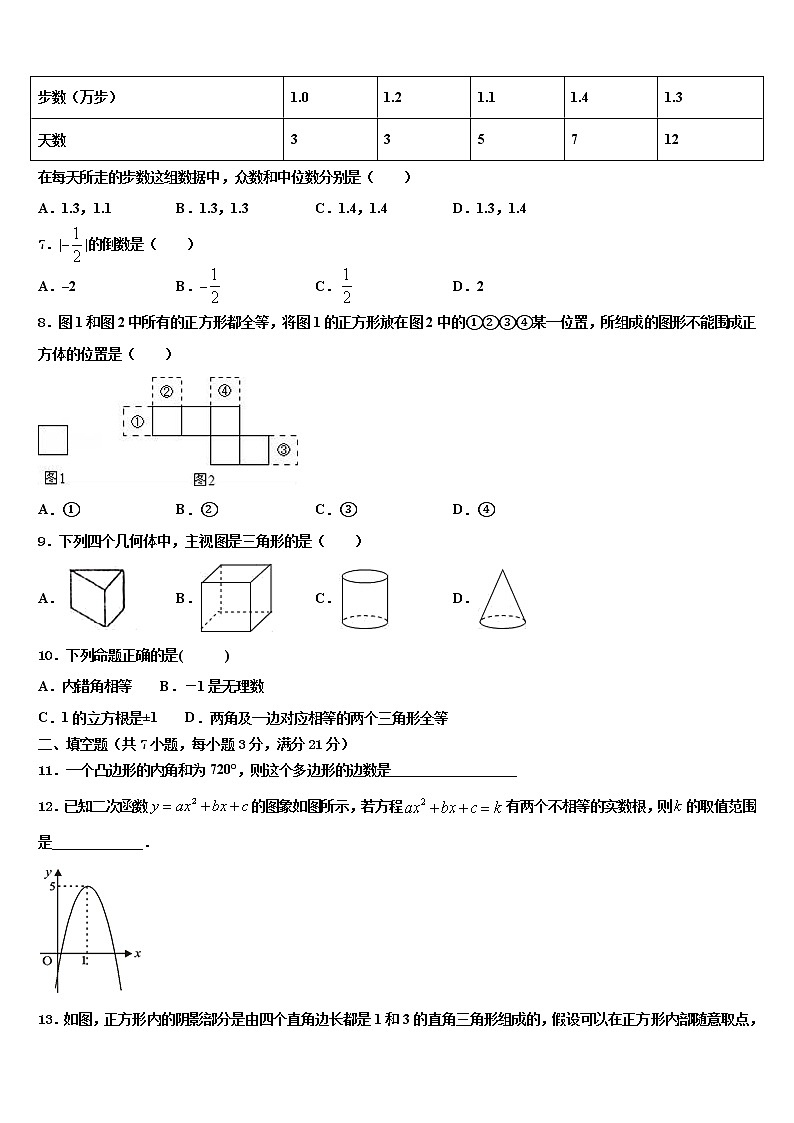 山东省菏泽市东明县2021-2022学年中考数学押题卷含解析第2页