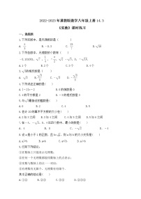 数学八年级上册14.3  实数精品当堂达标检测题