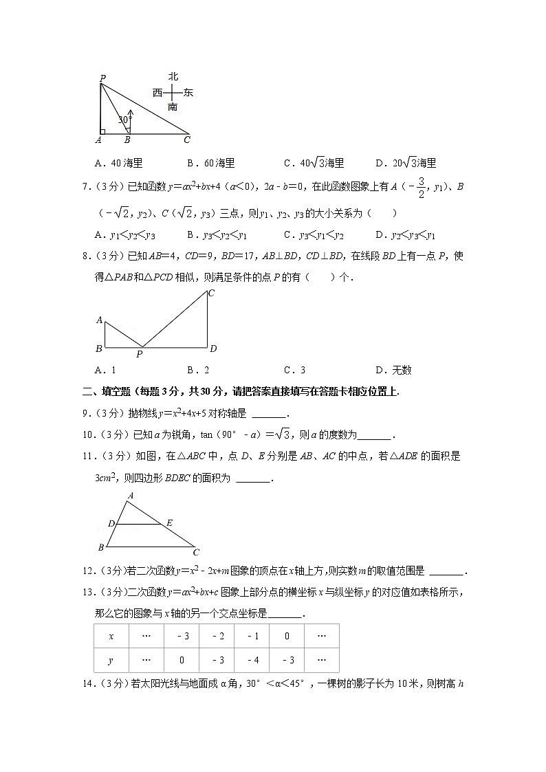 江苏省宿迁市宿豫区青华中学2022-2023学年九年级上学期期初数学试卷（b卷）（含答案）02
