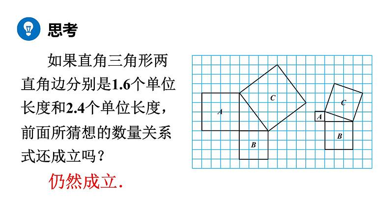 北师大版八年级数学上册课件 1.1.1　探索勾股定理07