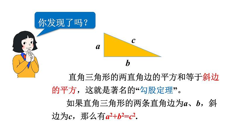 北师大版八年级数学上册课件 1.1.1　探索勾股定理08