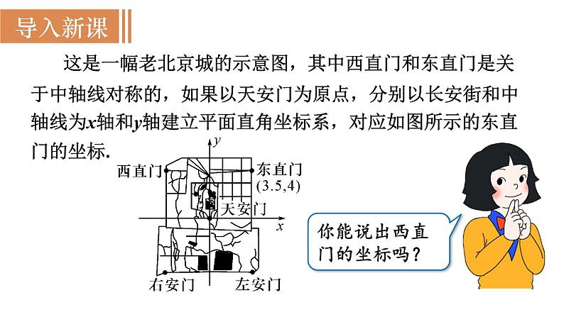 北师大版八年级数学上册课件 3.3　轴对称与坐标变化02