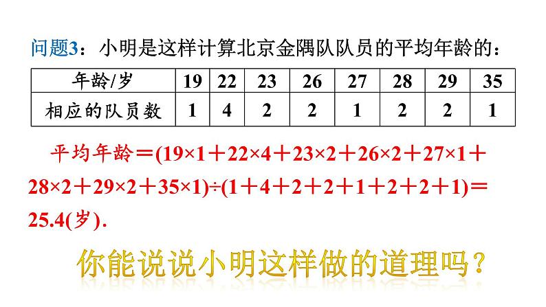 北师大版八年级数学上册课件 6.1.1　平均数07