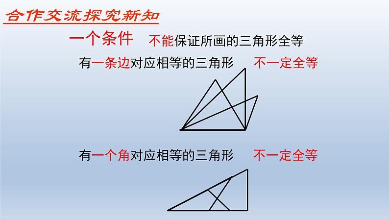 鲁教版五四制七年级数学上册第一章3 探索三角形全等的条件（1）课件05