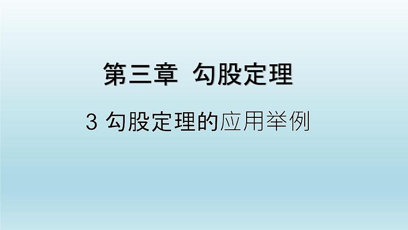 鲁教版五四制七年级数学上册第三章3 勾股定理的应用举例课件01