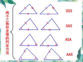 人教版八年级数学上册  全等三角形的判定  复习课件