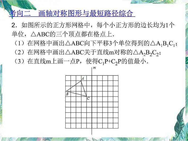 人教版八年级数学上册  轴对称单元复习与专题提升训练课件第8页