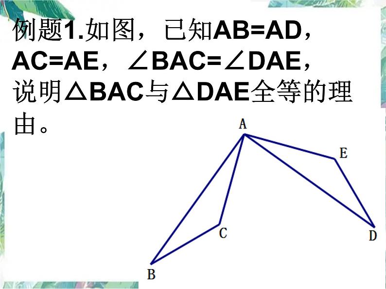 人教版八年级上册数学 三角形全等的判定复习课件03