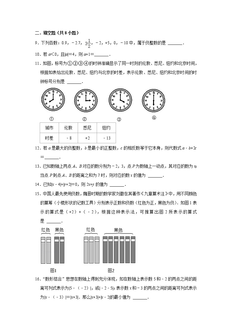 江苏省连云港市灌云县西片2022-2023学年七年级第一次教学质量检测数学试卷(含答案)02