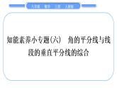 人教版八年级数学上第十三章轴对称小专题(六)　角的平分线与线段的垂直平分线的综合 习题课件